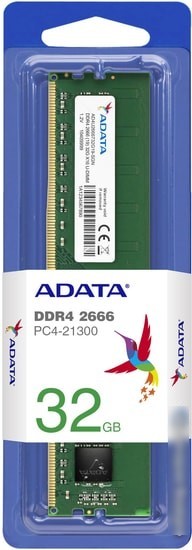 Оперативная память A-Data 16GB DDR4 PC4-21300 AD4U266616G19-BGN