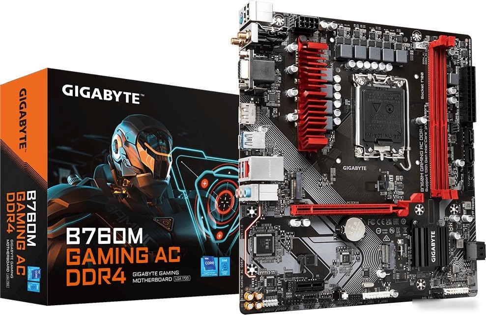 Материнская плата Gigabyte B760M Gaming AC DDR4 (rev. 1.x)