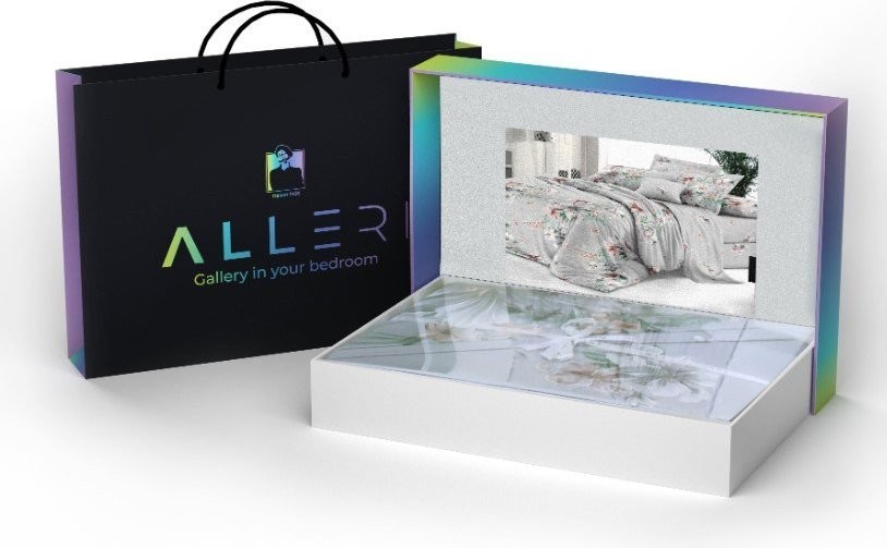 Постельное белье Alleri Сатин Premium Евро Max СП-314