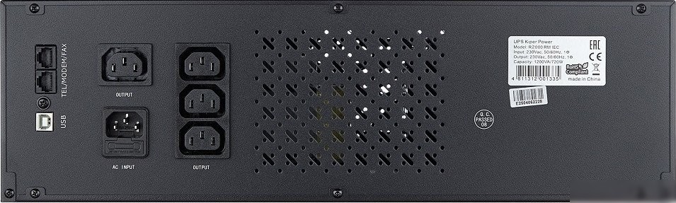 Источник бесперебойного питания Kiper R2000 RM IEC (2000VA/1200W)