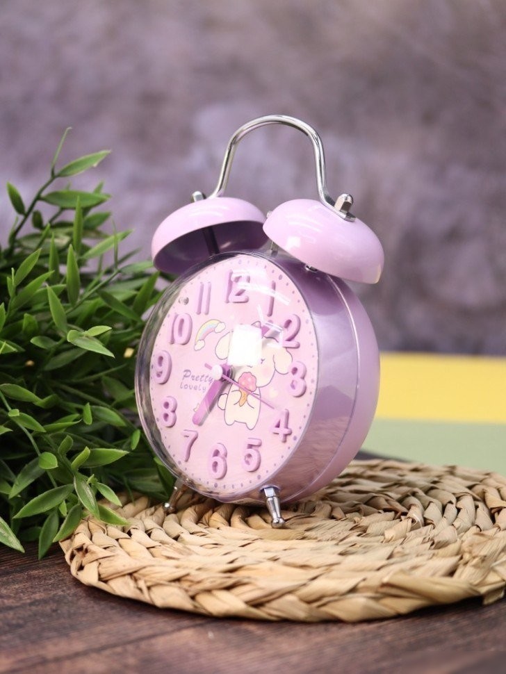 Настольные часы ILikeGift Clear wake-up with animals HL-5140-03 (фиолетовый)