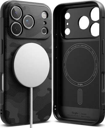 Чехол для телефона Ringke Onyx Magnetic для iPhone 17 Pro Camo Black