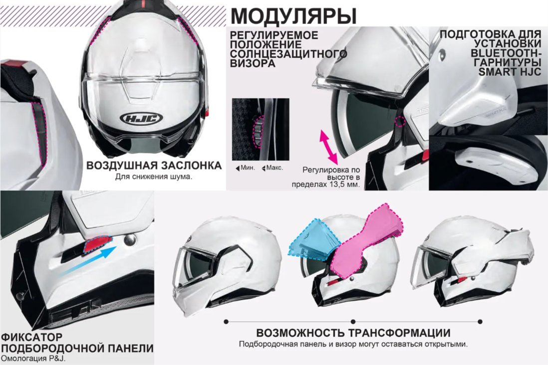 Мотошлем HJC i100 Semi Flat (M, титан)