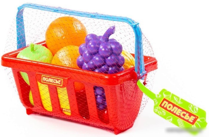 Корзина игрушечная Полесье Набор продуктов с корзинкой №2 46963