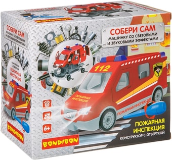 Конструктор Bondibon Собирай и Играй Пожарная инспекция ВВ4155