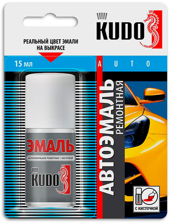 Автомобильная краска Kudo Эмаль автомобильная ремонтная с кисточкой KU-70630 (15 мл, с кисточкой, Кварц 630)