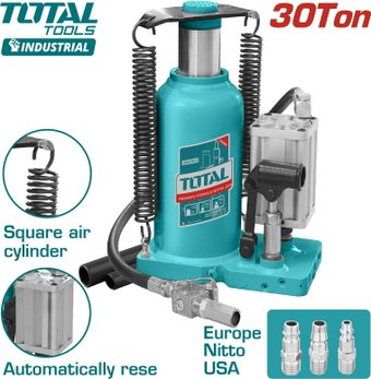 Бутылочный домкрат Total THT109306 30т