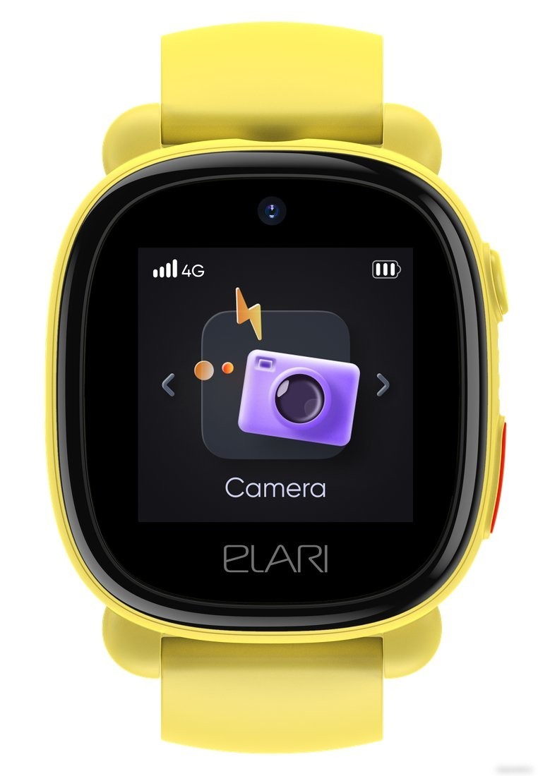 Детские умные часы Elari KidPhone 4G Lite (желтый)