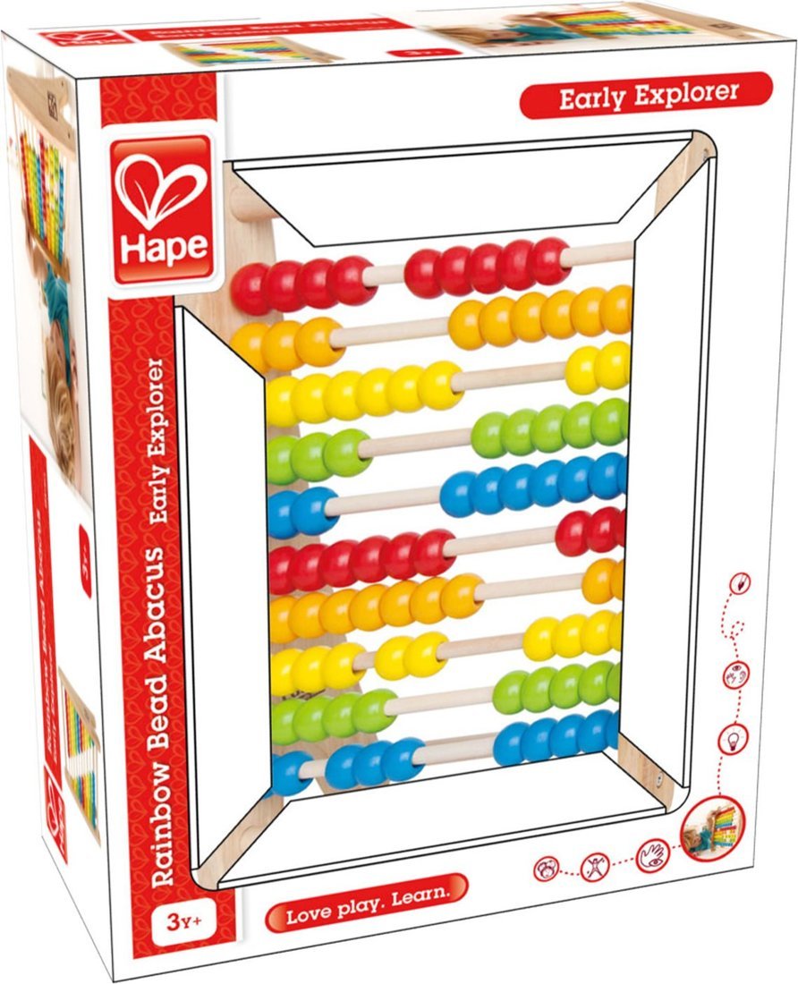 Счетные палочки Hape Радужные Счеты E0412_HP