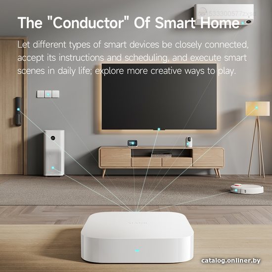 Центр управления (хаб) Xiaomi Smart Multi Mode Gateway 2 ZNDMWG04LM (международная версия)