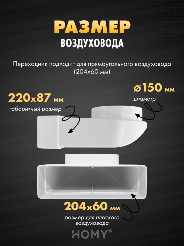 Вентиляционная решетка HOMY AO150WR
