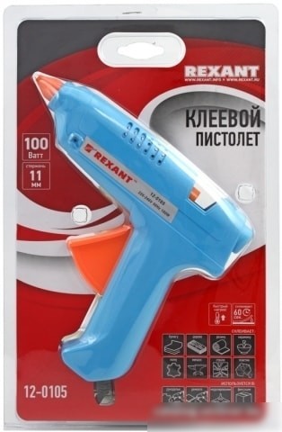 Термоклеевой пистолет Rexant 12-0105