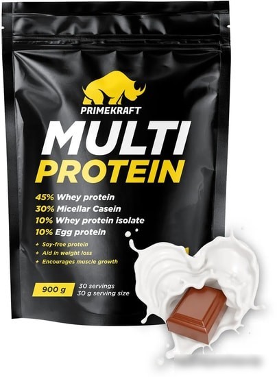 Протеин Prime Kraft Multi Protein (900г, молочный шоколад)