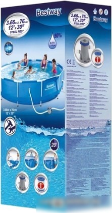 Каркасный бассейн Bestway 56416 (366x76)