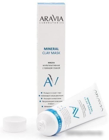 Aravia Маска для лица с голубой глиной Mineral Clay Mask 100 мл