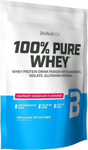 Протеин BioTech USA 100% Pure Whey (малиновый чизкейк, 1000 г)