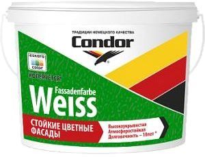 Краска Condor Fassadenfarbe Weiss 7.5 кг (белый)