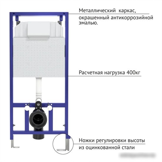 Унитаз Berges Wasserhaus Okus + Toma Slim SO + Novum525 + L3 043205