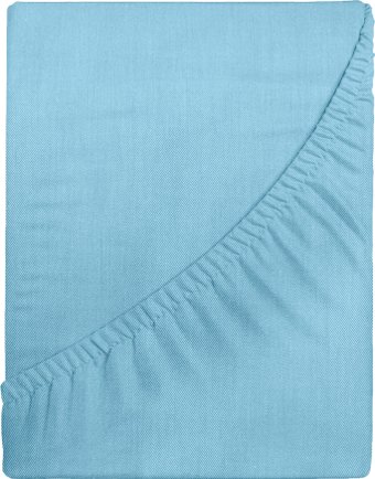 Постельное белье Verossa Melange на резинке 200x200x30 930949 (Aqua)