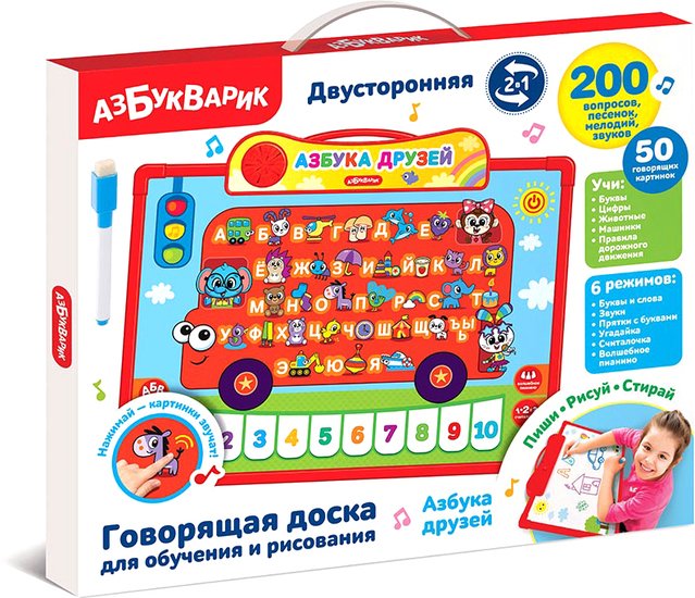 Интерактивный планшет Азбукварик Азбука друзей 4680019286778