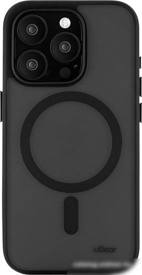 Чехол для телефона uBear Cloud Mag для iPhone 15 Pro (черный)