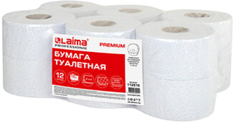 Туалетная бумага Laima Premium 112516 (12 шт, белый)