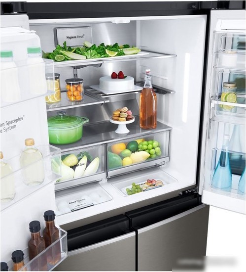 Многодверный холодильник LG DoorCooling+ InstaView Door-in-Door GR-X24FMKBL
