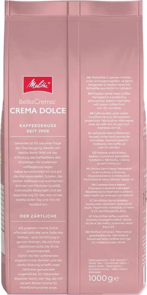 Кофе Melitta Bella Crema Dolce зерновой 1 кг