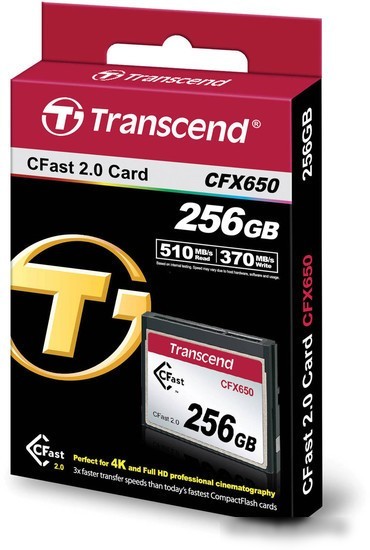 Карта памяти Transcend CFX650 CompactFlash 256GB