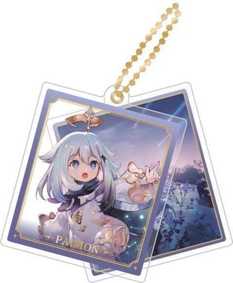 Брелок miHoYo Genshin Impact Character Acrylic Strap. Paimon GEN354
