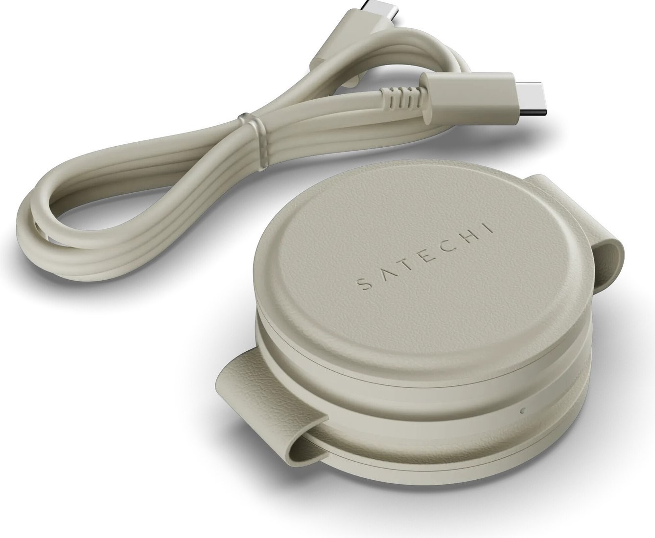 Беспроводное зарядное Satechi OntheGo 3-in-1 Charger ST-QTG31W (бежевый)