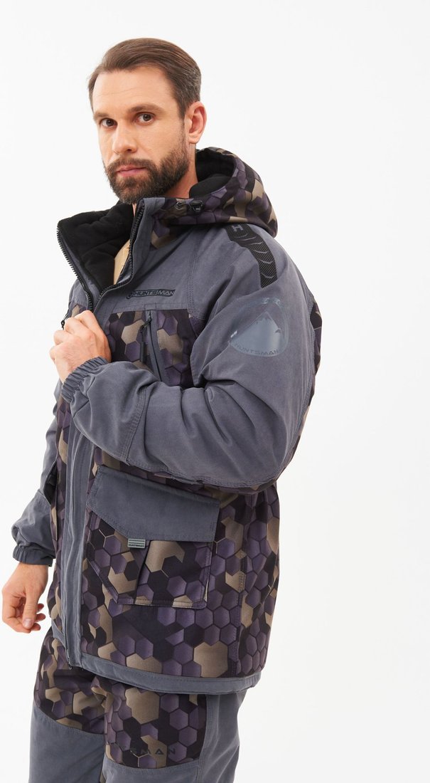 Костюм Huntsman Горка Люкс -15°C Серый/001 Исландия/Alova (р.44-46/170-176)