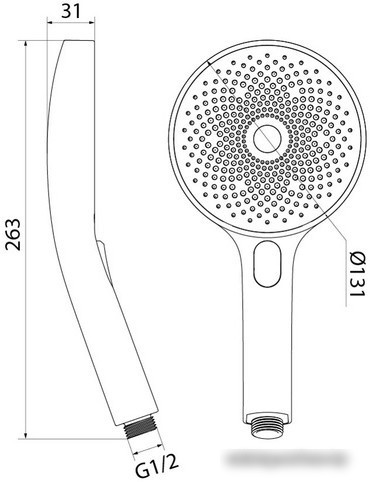 Душевая лейка IDDIS SpaHome SPA3F0Bi18