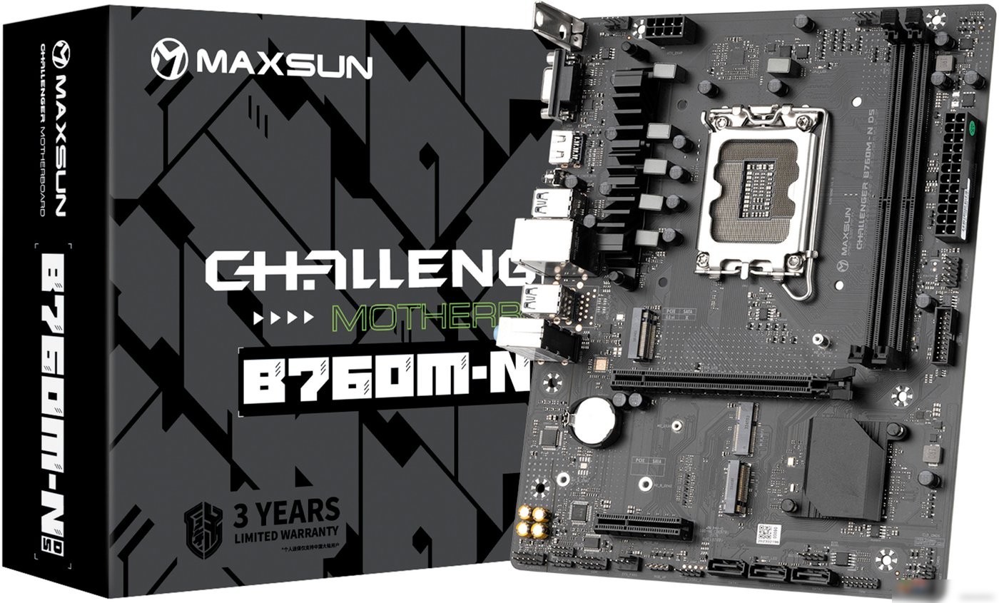 Материнская плата Maxsun Challenger B760M-N D5