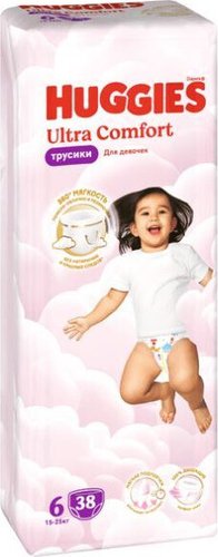 Трусики-подгузники Huggies Ultra Comfort Girl Mega 6 (38 шт)