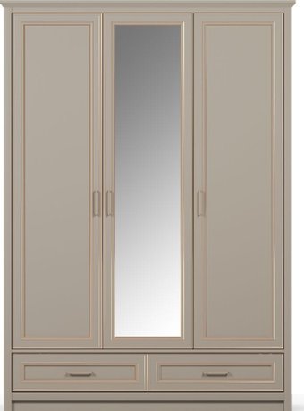 Шкаф распашной Black Red White Classic SZF2D1L2S (глиняный серый)