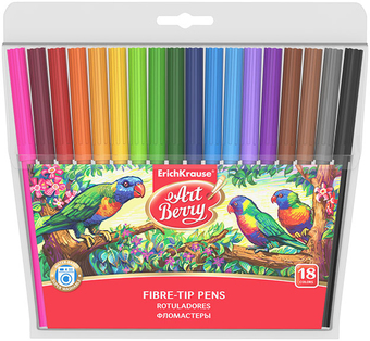 Фломастеры Erich Krause ArtBerry Super Washable 33051 (18 цв)