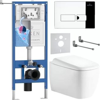 Унитаз подвесной Roxen StounFix Dual Fresh 968502