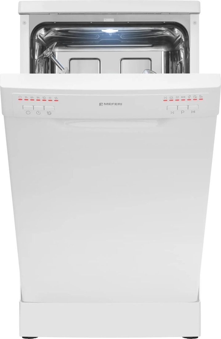 Отдельностоящая посудомоечная машина Meferi MDW4562WH FS Light