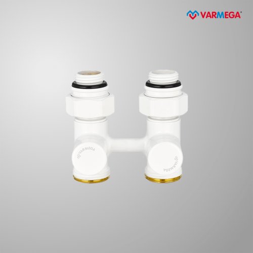 Узел нижнего подключения Varmega 1/2"х3/4"EK VMDV21-100415 (белый)