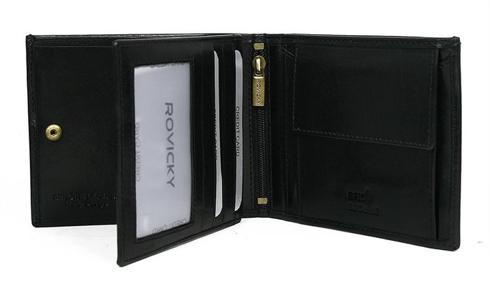 Кошелек Cedar Rovicky N01-RVTP (черный/красный)