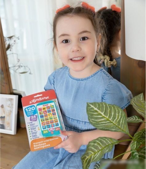 Развивающая игрушка Азбукварик Смартфончик Веселая викторина 3182