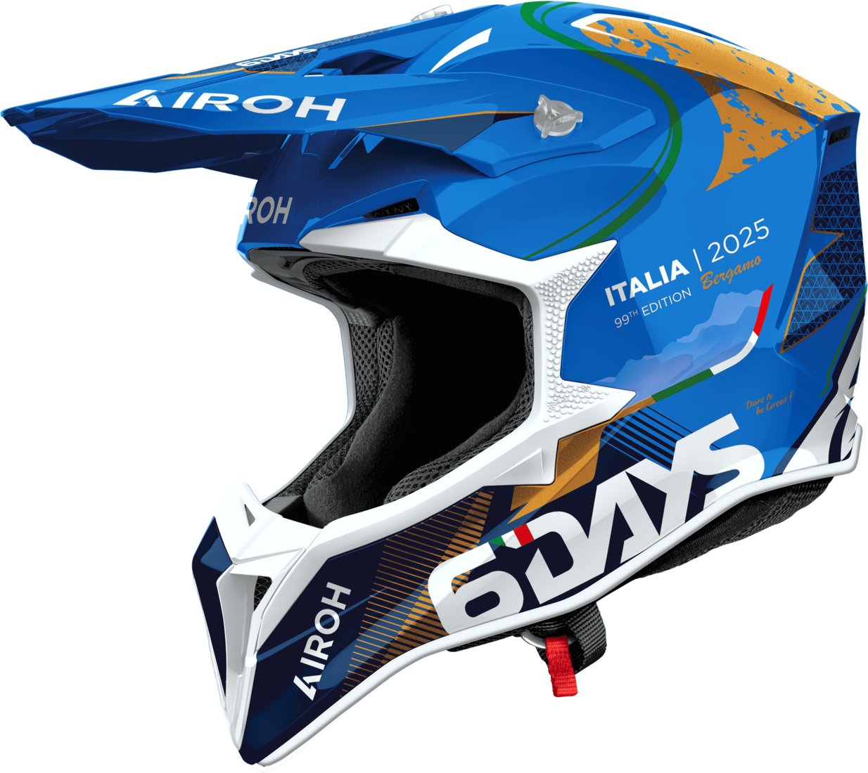 Мотошлем Airoh WRAAAP 6Days Italy 2025 WRASDIT25-S (S, глянец) Мотошлем Airoh WRAAAP 6Days Italy 2025 WRASDIT25-S (S, глянец)