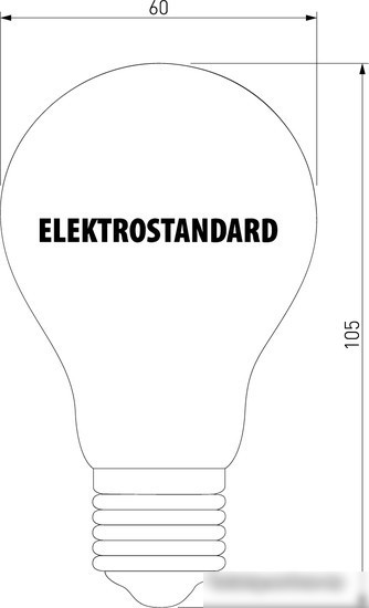 Светодиодная лампа Elektrostandard А60 8W 3300K E27 тонированная BLE2705