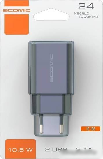 Сетевое зарядное Atomic U400 (черный)