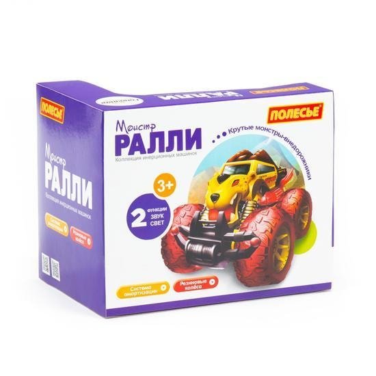 Игрушечный транспорт Полесье Монстр ралли - Крэйзи инерционный (со светом и звуком) 78872