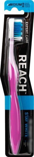 Зубная щетка Reach Stay White средняя