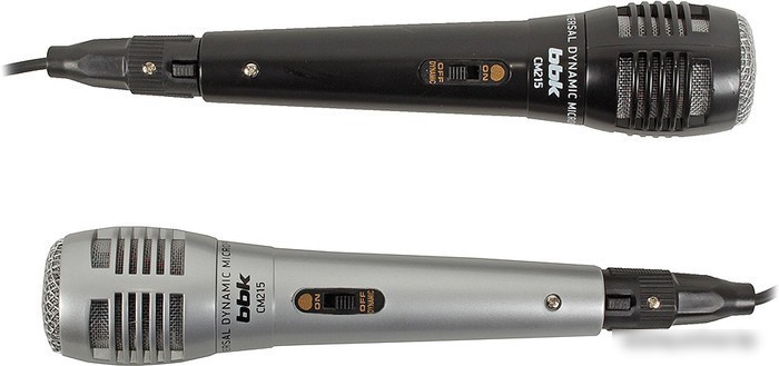 Микрофон BBK CM215 (черный+серебристый)