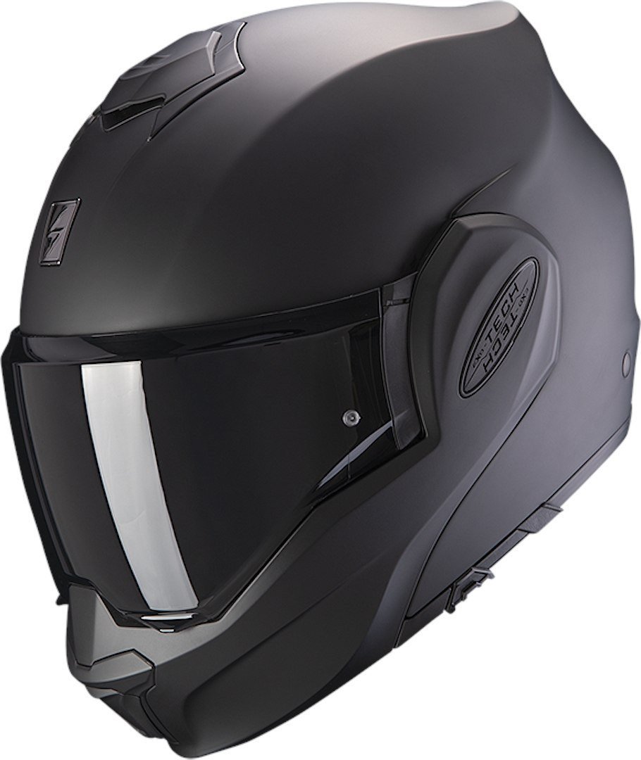 Мотошлем Scorpion Exo Exo-Tech Evo Solid (р. L, черный матовый)
