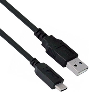 Кабель ExeGate EX272345RUS USB Type-A - USB Type-C (0.5 м, черный)